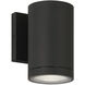 Plaza 100 LED 6.3 inch Black Outdoor Wall Mount